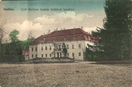 * T3 Bethlen, Beclean; Gróf Bethlen András örökösei Kastélya / Schloss / Castle  (fa) - Ohne Zuordnung