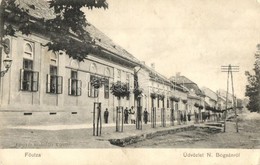 * T2/T3 1910 Boksánbánya, Németbogsán, Bocsa; F? Utca. Szabonáry Károly Fényképezte / Main Street  (EK) - Zonder Classificatie