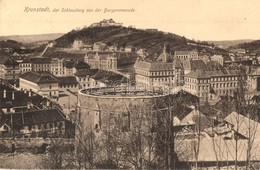T2 Brassó, Kronstadt, Brasov; Schlossberg Von Der Burgpromenade / Látkép A Vársétányról. H. Zeidner / Panorama View From - Zonder Classificatie