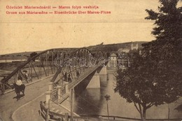 T2/T3 Máriaradna, Radna; Maros Folyó Vashídja. 3018. / Eisenbrücke über Maros-Fluss / Mures River Bridge (EK) - Ohne Zuordnung