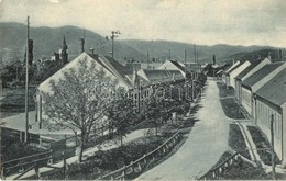 T2/T3 1915 Nagydisznód, Heltau, Cisnadie; Vasút Utca, Háttérben A Gyárakkal / Bahngasse, Fabriksgebäuden / Railway Stree - Ohne Zuordnung