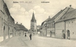 T2 1914 Nagydisznód, Heltau, Cisnadie; Utca / Gräfengasse / Street View - Unclassified