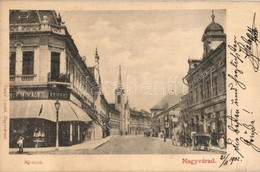 T2 Nagyvárad, Oradea; F? Utca, üzletek, Bazár. Helyfi László Kiadása / Main Street, Shops, Bazaar - Non Classificati