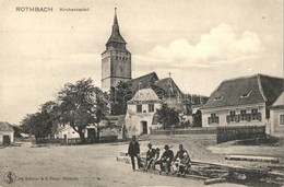 ** T2 Szászveresmart, Rothbach, Rotbav; Kirchenkastell / Er?dtemplom. Jos. Schuller & S. Fotogr. H. Zeidner Kiadása / Ca - Ohne Zuordnung