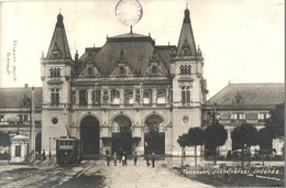 T2/T3 Temesvár, Timisoara; Józsefvárosi Indóház, Vasútállomás, Villamos. Uhrmann Henrik Kiadása / Railway Station, Tram  - Unclassified