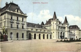 * T2/T3 Temesvár, Timisoara; Vasútállomás. Bettelheim Miksa és Társa Kiadása / Railway Station (EK) - Zonder Classificatie