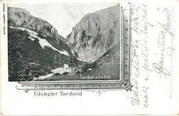 T2/T3 Torda, Turda; Tordai-hasadék / Cheile Turzii. Art Nouveau  (EK) - Ohne Zuordnung