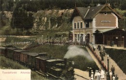 T2 Tusnádfürd?, Bai Tusnad; Vasútállomás G?zmozdonnyal. Adler Alfréd / Bahnhof / Railway Station With Locomotive - Zonder Classificatie