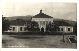 T2 1943 Zágon, Zagon; Állami Iskola / School. Photo - Non Classés