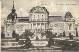 T2/T3 Görg?, Szepesgörg?, Harchov, Spissky Hrhov; Gróf Csáky Vidor Kastély. Braun Fülöp Kiadása / Castle (apró Szakadás  - Ohne Zuordnung