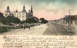 T3 Igló, Iglau, Spisská Nová Ves; Deák Ferenc Sor, Színház / Street View With Theater (ázott / Wet Damage) - Ohne Zuordnung