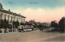 T2 1917 Kassa, Kosice; Klobusitzky Körút, Villamos. Benczur Vilmos Felvétele / Street, Tram - Non Classificati