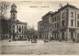 * T2/T3 Komárom, Komárno; Klapka Tér, Gyógyszertár, Városháza, Klapka György Szobor, Piaci árusok. Czike Dénes Kiadása / - Unclassified