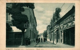 T2/T3 Komárom, Komarno; Megye Utca, Kincs Mór Fia Kereskedése / Komitátní Ulice / Komitatsgasse / Street With Shop - Ohne Zuordnung