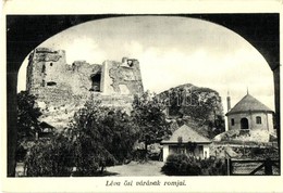 T4 Léva, Levice; Az ?si Vár Romjai. Foto Hajdu / Castle Ruins (vágott / Cut) - Zonder Classificatie