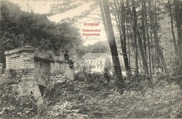 T2 Pozsony, Pressburg, Bratislava; Vaskutacska, Ferdinánd Király Vasfürd?. Kaufmann 'Bediene Dich Allein' / Eisenbrünnel - Ohne Zuordnung