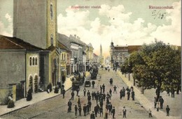 T2 1907 Rimaszombat, Rimavska Sobota; Erzsébet Tér, üzletek / Square, Shops - Unclassified
