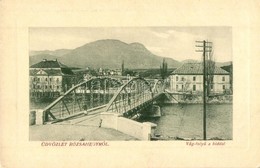 ** T2/T3 Rózsahegy, Ruzomberok; Vág Folyó Hídja, Hotel Tátra Szálloda, étterem és Kávéház. W. L. Bp. 2508. / Váh River B - Non Classificati