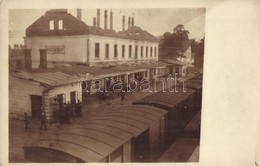 ** T2/T3 Przeworsk, Destroyed Railway Station Ruins In WWI, Trains And Soldiers. Photo (EK) - Unclassified