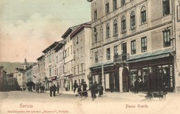 ** T2/T3 Gorizia, Görz, Gorica; Piazza Grande. Mazucco / Square, Shops (EK) - Non Classificati