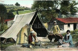 ** T2 Constantinople, Istanbul; Bohémiens / Zigeuner / Gypsy Folklore, Tent - Ohne Zuordnung