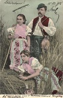 T3 Miskolci Magyar Aratók, Népviselet / Hungarian Folklore, Traditional Costumes, Harvesters (ázott Sarok / Wet Corner) - Ohne Zuordnung