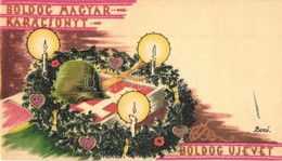 * 2 Db RÉGI Bozó Gyula Kis Méret? Irredenta M?vészlap / 2 Pre-1945 Small-sized Irrdenta Art Cards Signed By Bozó - Non Classés