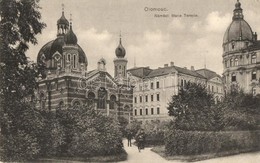 T2/T3 Olomouc, Olmütz; Námesti Marie Terezie / Maria Theresa Square, Synagogue. Judaica + K.u.K. Bahnhof Kommando Olmütz - Ohne Zuordnung