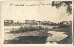 * T2/T3 Cca 1915 Chernivtsi, Czernowitz; Els? Világháborús Osztrák-magyar Katonai Lap, Felrobbantott Vasúti Híd, Fotó, 9 - Unclassified