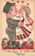T2/T3 Finnish Military And Folklore Romantic Art Postcard. Postikortti Sarja, Maija Ja Kalle  (EK) - Zonder Classificatie