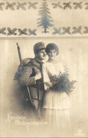 * T2/T3 1918 Herzliche Weihnachtsgrüsse / WWI K.u.K. Military Romantic Christmas Greeting Card (EK) - Non Classificati