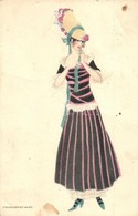 T2/T3 Art Nouveau Lady. B.K.W.I. 188-6. S: Mela Koehler (tiny Tear) - Non Classés