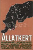 ** T1/T2 Budapest Székesf?városi Állatkert Reklámlapja / Budapest Zoo Advertisement Art Postcard - Unclassified