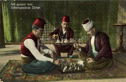 T2 Sah Igrajuci Turci / Schachspielende Türken / Sakkozó Törökök, Folklór / Turkish Men Playing Chess. W. L. Bp. No. 4.  - Unclassified