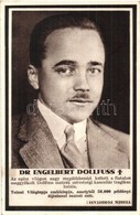 ** T2/T3 Dr. Engelbert Dollfuss. Tolnai Világlapja Emléklap, Gyászlap. Hátoldalon A Részvétüket Kifejez? Híres Emberek / - Non Classificati