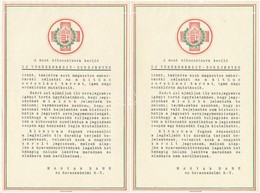 ~1930. A Magyar Bank és Kereskedelmi R.T. Tájékoztatója Az 'Új Vöröskereszt-Sorsjegyek' Jegyzésével Kapcsolatban (2x) T: - Ohne Zuordnung
