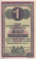 Sopronnyék / Hadifogolytábor 1916. Június 16. 1K Arab Sorozat- és Sorszámmal T:I - Unclassified