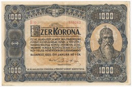 1920. 1000K 'Orell Füssli Zürich' T:II- T?lyuk 
Adamo K36 - Non Classés