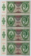 1932. 50P (2x) Egyugrásos Sorszámkövet?k + 1936. 10P (4x) Közte Sorszámkövet? Pár T:I,I- - Zonder Classificatie