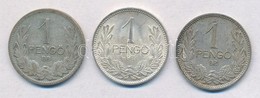 1926-1938. 1P Ag (3xklf) T:1-,2,2- Patina - Ohne Zuordnung