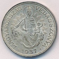 1937. 2P Ag 'Madonna' T:2 Kis Ph., Patina
Adamo P7 - Zonder Classificatie