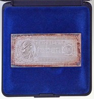 1996. '1946. 100Ft' Jelzett Ag Bankjegy Veret, Eredeti Tokban (47,65g/0.999/37,5x80mm) T:1- (eredetileg PP) Patina - Non Classés