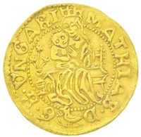 1458-1490K-P Aranyforint Au 'Mátyás' (3,45g) T:2,2- Kissé Hajlott Lemez / Hungary 1458-1490K-P Forint Au 'Matthias' (3,4 - Non Classés