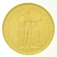 1894KB 20K Au 'Ferenc József' (6,77g/0.900) Körmöcbánya T:2 Kis K. 
Hungary 1894KB 20 Korona Au 'Franz Joseph' Kremnitz  - Zonder Classificatie