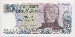 Argentína 1983-1984. 5P T:I
Argentina 1983-1984. 5 Pesos C:UNC
Krause 312. - Ohne Zuordnung