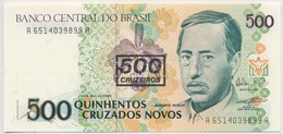 Brazília 1990. 500C '500 Cruzeiros Novos' Felülbélyegzéssel T:I
Brazil 1990. 500 Cruzados With '500 Cruzeiros Novos' Ove - Non Classificati