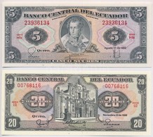 Ecuador 1982. 5S + 1988. 20S T:I
Ecuador 1982. 5 Sucres + 1988. 20 Sucres C:UNC - Non Classificati