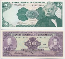 Venezuela 1992. 20B + 1995. 10B T:I
Venezuela 1992. 20 Bolivares + 1995. 10 Bolivares C:UNC - Zonder Classificatie