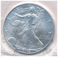 Amerikai Egyesült Államok 2002. 1$ Ag 'Amerikai Sas' T:1-kis Patina 
USA 2002. 1 Dollar Ag 'American Eagle Bullion Coin' - Ohne Zuordnung