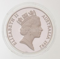 Ausztrália 1992. 10$ Ag 'Császárpingvinek A Fiókákkal' Piefort, Lezárt Kapszulában (40,23g/0.925/34mm) T:PP Kis Fo.
/ Au - Unclassified